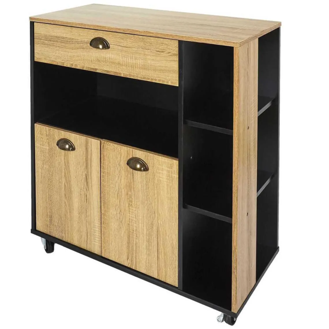 3S. x Home Desserte Cuisine Chef en Bois Sale