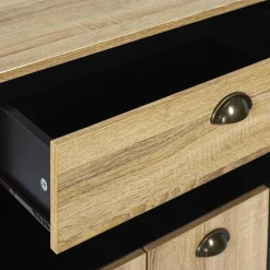 3S. x Home Desserte Cuisine Chef en Bois Sale