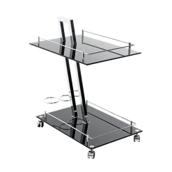 3S. x Home Desserte design Revue plateaux en verre trempé Sale