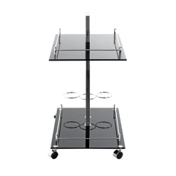 3S. x Home Desserte design Revue plateaux en verre trempé Sale