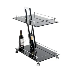 3S. x Home Desserte design Revue plateaux en verre trempé Sale