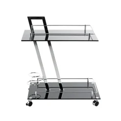 3S. x Home Desserte design Revue plateaux en verre trempé Sale