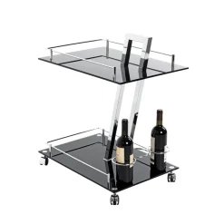 3S. x Home Desserte design Revue plateaux en verre trempé Sale