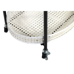 3S. x Home desserte structure en tube d'acier laqué noir Outlet