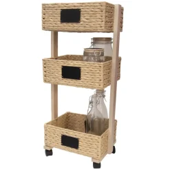 3S. x Home Desserte tressée 3 paniers NATAYO Outlet