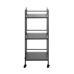 3S. x Home Desserte trois niveaux en métal noir Best