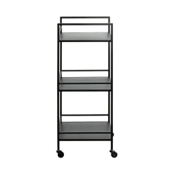 3S. x Home Desserte trois niveaux en métal noir Best