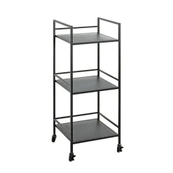 3S. x Home Desserte trois niveaux en métal noir Best