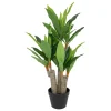3S. x Home Dracena artificielle Onia Pot noir Hot