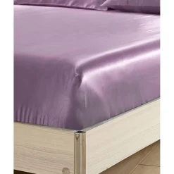 LilySilk Drap Housse en Soie, Sans Couture Violet Hot