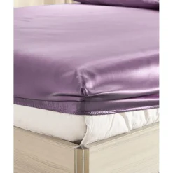 LilySilk Drap Housse en Soie, Sans Couture Violet Hot