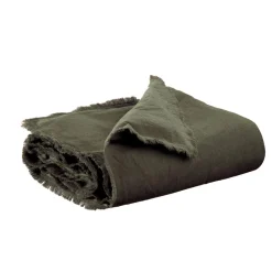 Maison Vivaraise Édredon uni Laly Olive 85 x 200 Hot