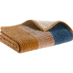 Maison Vivaraise Edredon Elise patchs Cobalt 80 x 180 Discount