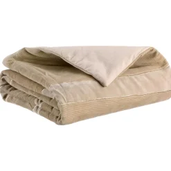 Maison Vivaraise Edredon Fara côtelé Lin 85 x 200 Beige Outlet