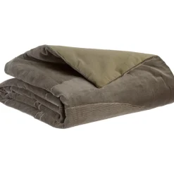 Maison Vivaraise Edredon Fara côtelé Thym 85 x 200 Vert Clearance