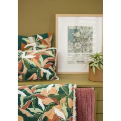 Maison Vivaraise Edredon imprimé Alina Pétrole 85 x 200 Outlet