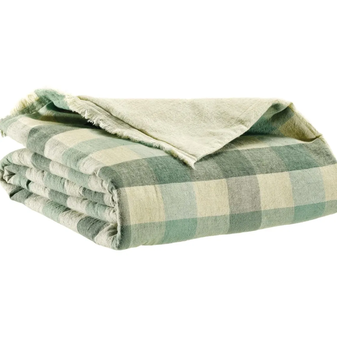 Maison Vivaraise Edredon imprimé Kate Thym Vert pin Online