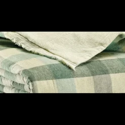 Maison Vivaraise Edredon imprimé Kate Thym Vert pin Online