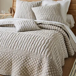 Becquet Edredon léger en coton 70 x 190 cm CLB. GUILLAUME gris