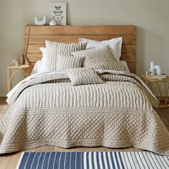 Becquet Edredon léger en coton 70 x 190 cm CLB. GUILLAUME gris