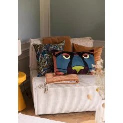 Maison Vivaraise Edredon pompons Elise Rouille 80 x 180 New