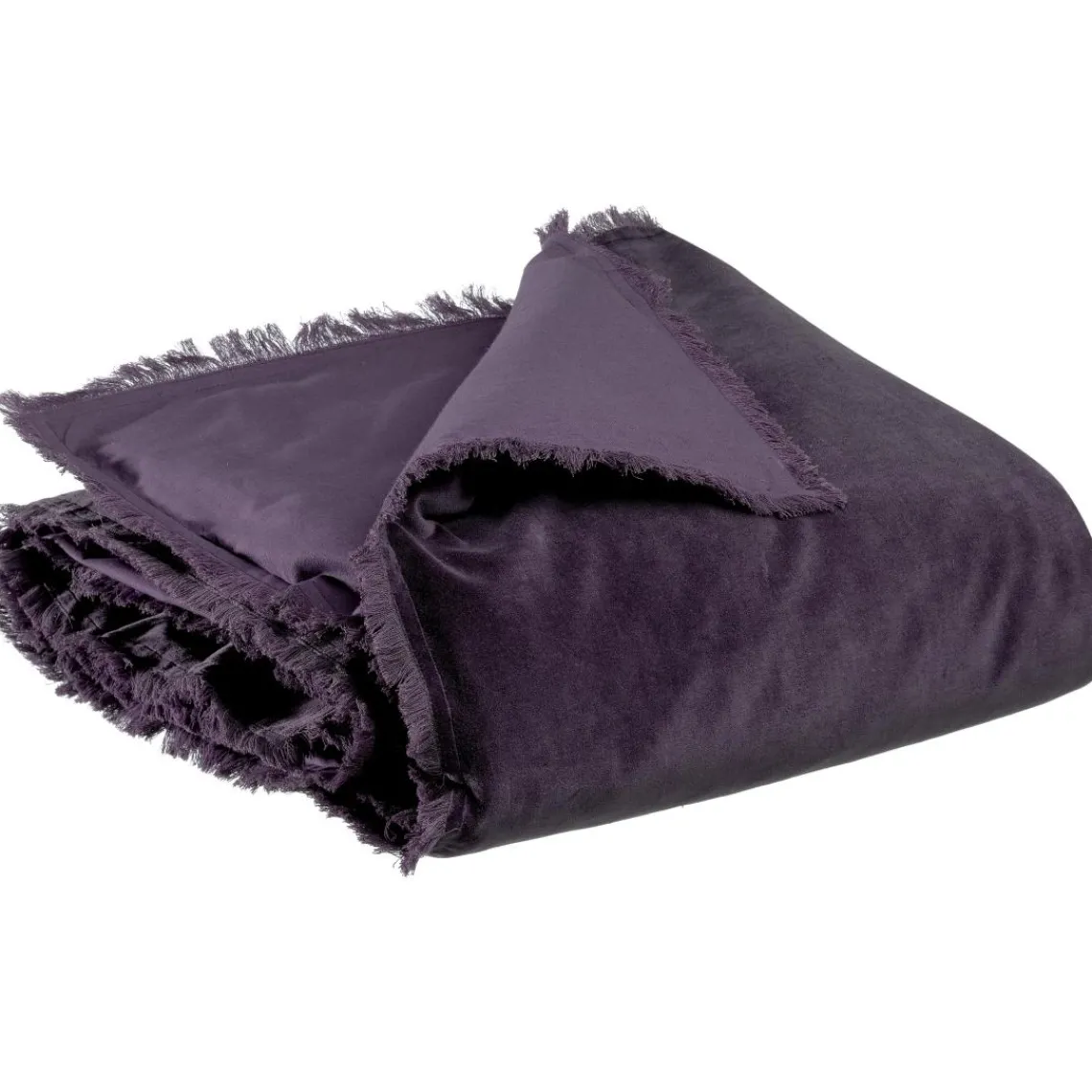 Maison Vivaraise Edredon uni Fara Raisin 85 x 200 Sale