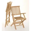 Macabane Ensemble de 2 fauteuils de jardin Java en bois Teck Discount
