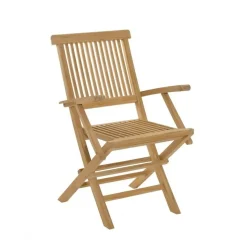 Macabane Ensemble de 2 fauteuils de jardin Java en bois Teck Discount