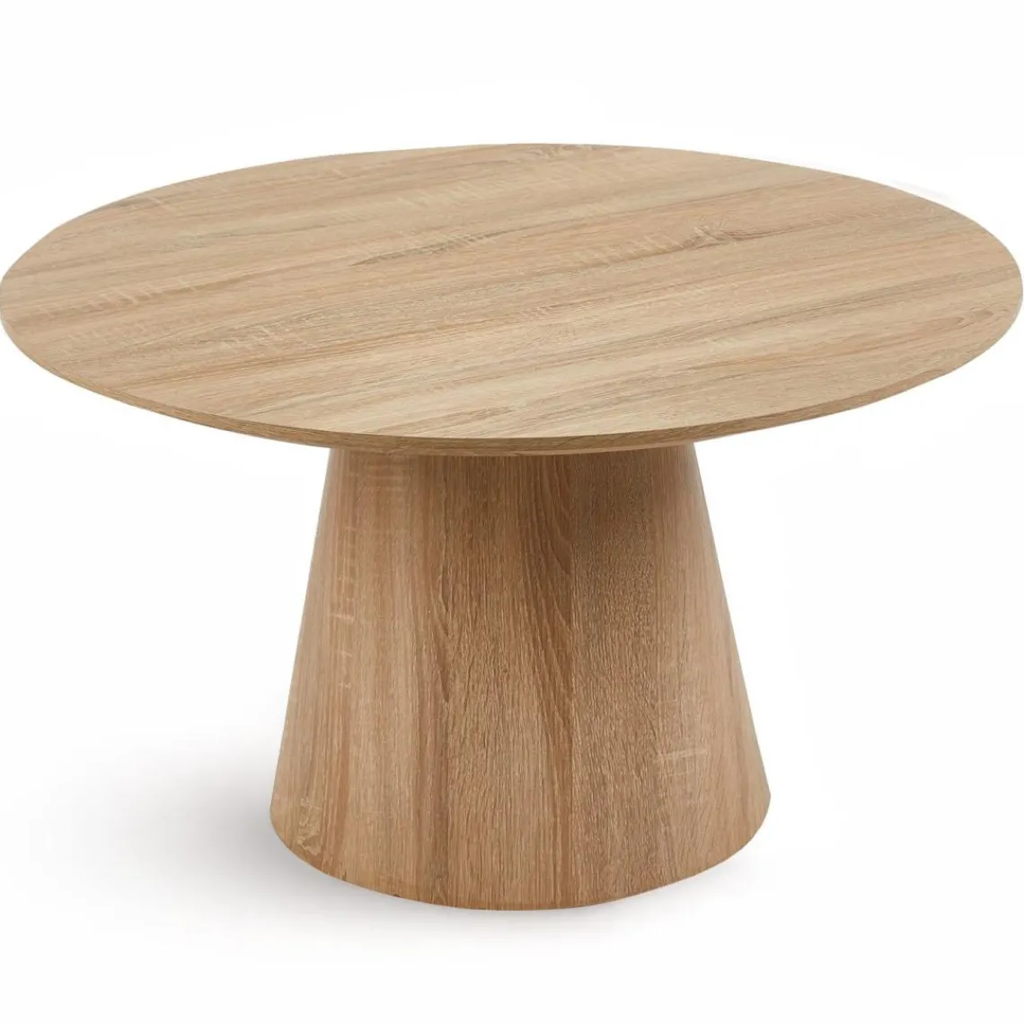 3S. x Home Ensemble de 2 tables basses rondes Callie Chêne clair New