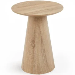 3S. x Home Ensemble de 2 tables basses rondes Callie Chêne clair New