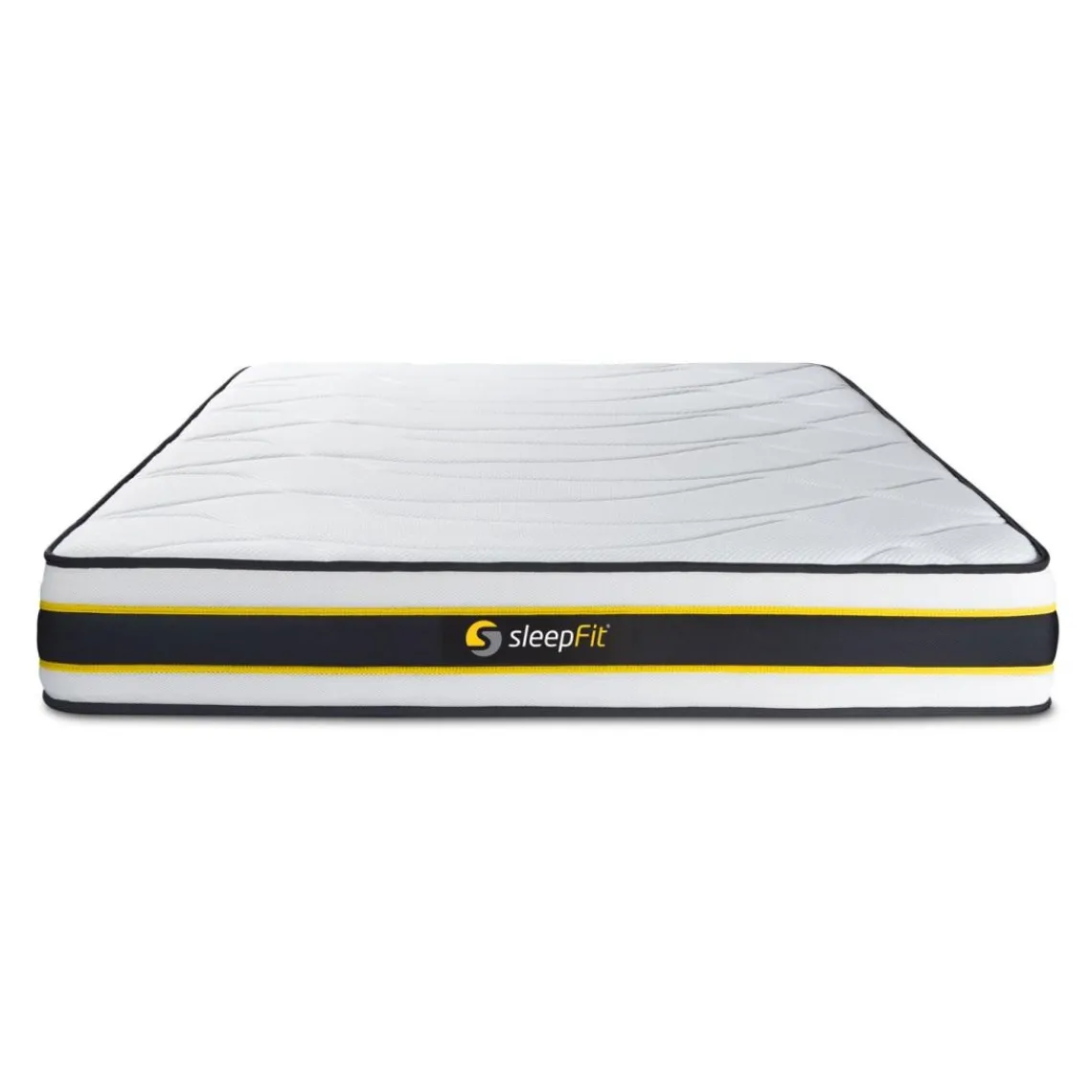 Sleepfit Ensemble double sommier matelas FLEXY ressorts ensaches et memoire de forme Discount