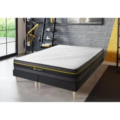 Sleepfit Ensemble double sommier matelas a memoire de forme ACTIVE New