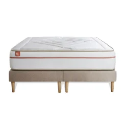 Marmottes & Co Ensemble LE PAISIBLE Memoire de forme BioVisco double sommiers Beige Online