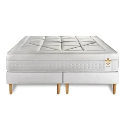 LITIER DELUXE Ensemble Le Vingt-Huit double sommiers Blanc Clearance