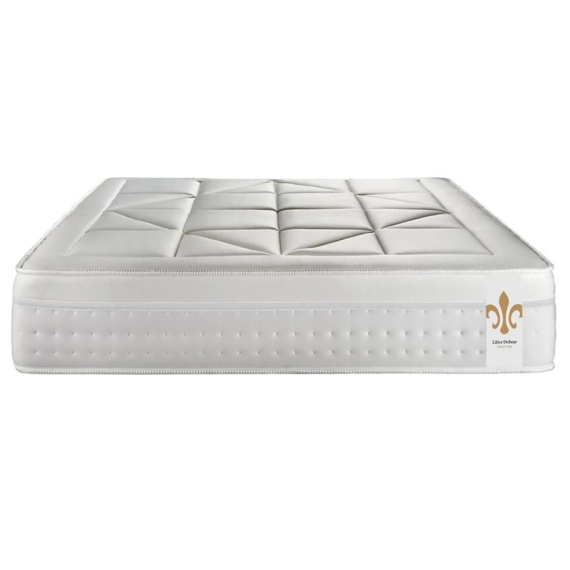 LITIER DELUXE Ensemble Le Vingt-Huit double sommiers Blanc Clearance