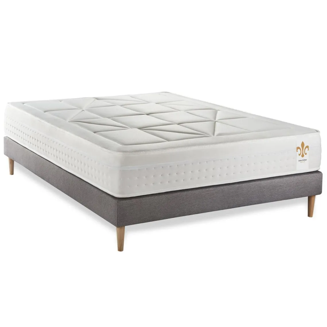 LITIER DELUXE Ensemble Le Vingt-Huit sommier Gris Online