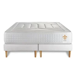 LITIER DELUXE Ensemble Le Vingt-Quatre double sommiers Blanc Sale