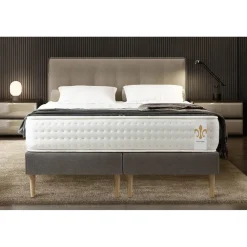 LITIER DELUXE Ensemble Le Vingt-Quatre double sommiers Gris Clearance