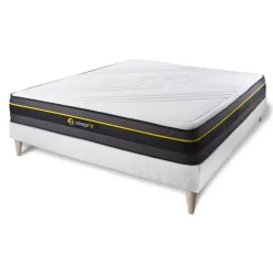 Sleepfit Ensemble matelas ACTIVE sommier kit blanc Hot