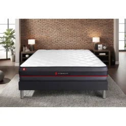 Somness Ensemble matelas REGEN a memoire de forme sommier kit noir Clearance