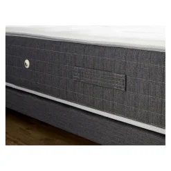 Selenia Ensemble Matelas Ressort 7 Zones KISTO + Mémoire De Forme + Sommier Bleu Denim LEO Fabriqué En France