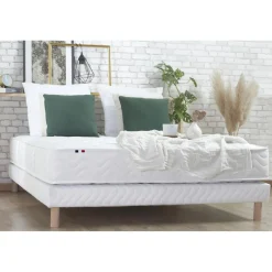 Selenia Ensemble Matelas Ressorts 5 Zones STAR et Sommier Blanc Discount