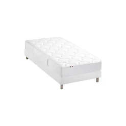 Selenia Ensemble Matelas Ressorts 5 Zones STAR et Sommier Blanc Discount