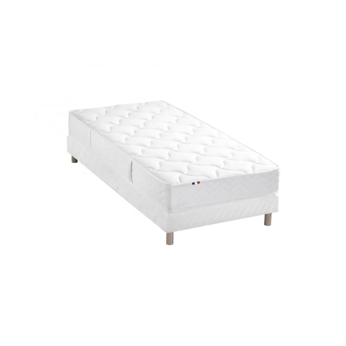 Selenia Ensemble Matelas Ressorts 5 Zones STAR et Sommier Blanc Discount