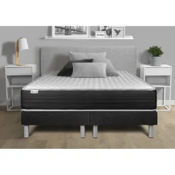 Prestige literie Ensemble Matelas VITALMEMO ONE en mousse polyuréthane à mémoire de forme Outlet