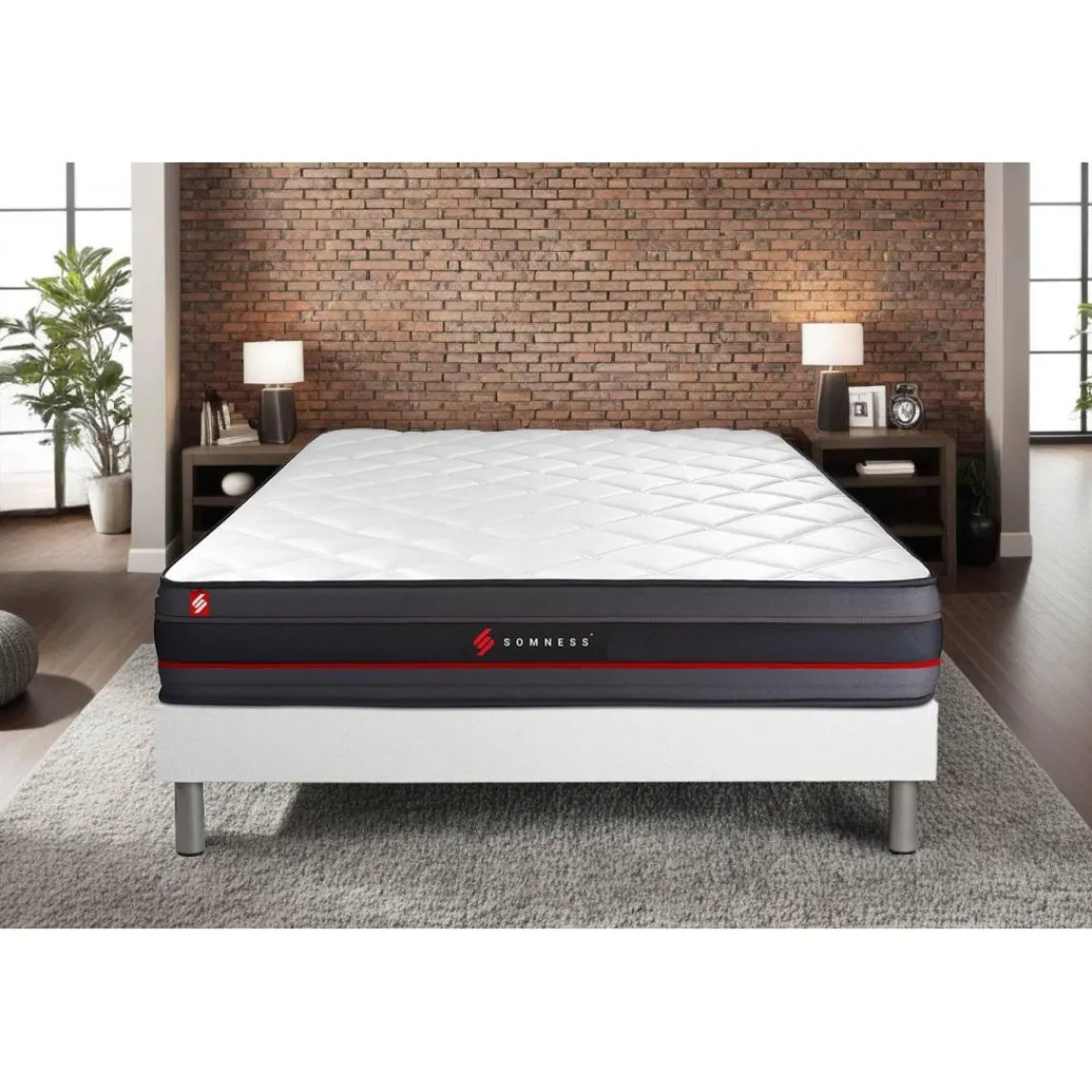 Somness Ensemble sommier matelas REGEN a memoire de forme Best