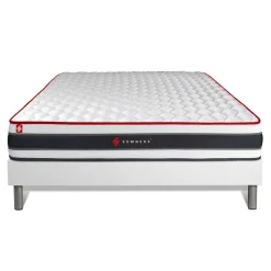 Somness Ensemble sommier matelas ressorts ensaches et memoire de forme Online