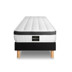 Prestige literie Ensemble Superieur sommier Kit Noir Outlet