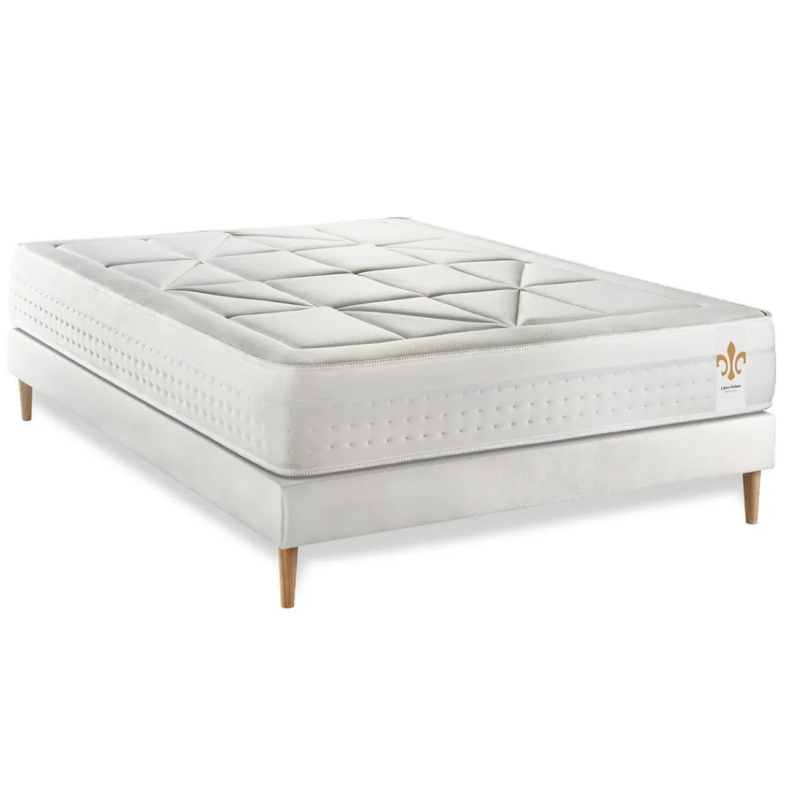 LITIER DELUXE Ensemble Vingt-Huit sommier Kit Blanc Outlet