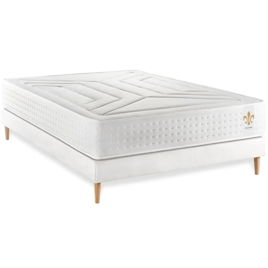 LITIER DELUXE Ensemble Vingt-Quatre sommier Kit Blanc Clearance